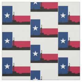 Texas Flag Oil Drilling Stof