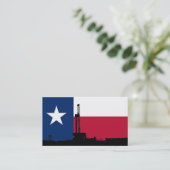 Texas Flag Oil Drilling Visitekaartje (Staand voorkant)