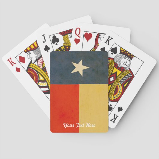 Texas Flag op maat Pokerkaarten (Achterkant)