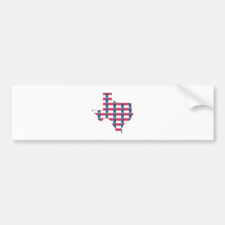 Texas Flag Outline Bumpersticker