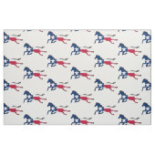 Texas Flag Paard Running Stof (Fat Quarter)