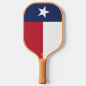 Texas Flag Pickleball Paddle (Achterkant)
