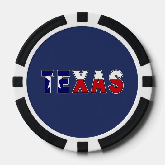 Texas Flag Poker Chips (Voorkant)