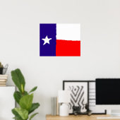 Texas Flag Pop Art Poster - Amerikaanse Staten Pri (Thuiskantoor)