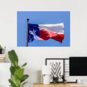 Texas Flag Poster (Thuiskantoor)