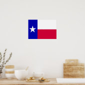 Texas Flag Poster (Keuken)