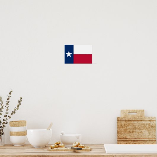 Texas Flag Poster (Keuken)