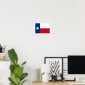 Texas Flag Poster (Thuiskantoor)