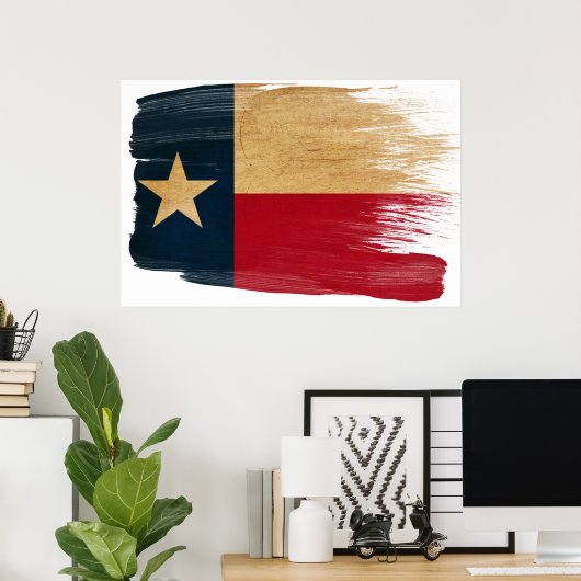 Texas Flag Posters (Thuiskantoor)