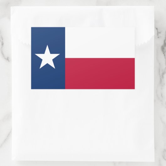 Texas Flag Rechthoekige Sticker (Tas)
