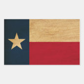 Texas Flag Rechthoekige Sticker (Voorkant)