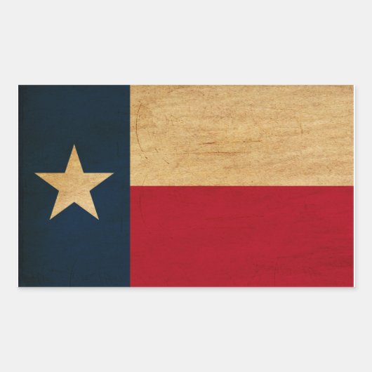 Texas Flag Rechthoekige Sticker (Voorkant)