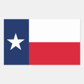 Texas Flag Rechthoekige Sticker (Voorkant)