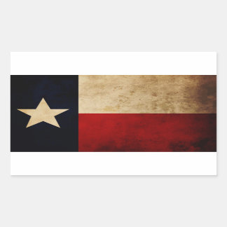 Texas Flag Rechthoekige Sticker