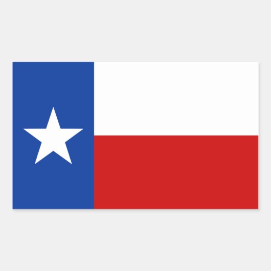 texas flag rechthoekige sticker (Voorkant)
