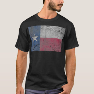 Texas Flag Retro Fade Mannen Vrouwen Kinder Home T-shirt