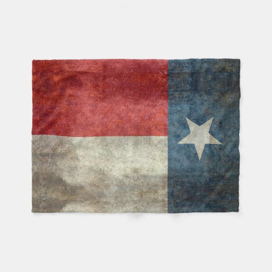 Texas flag  retro style Fleece Blanket (Voorkant (Horizontaal))