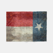 Texas flag  retro style Fleece Blanket Deken (Voorkant (Horizontaal))