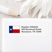 Texas Flag Return Adres Label (Insitu)