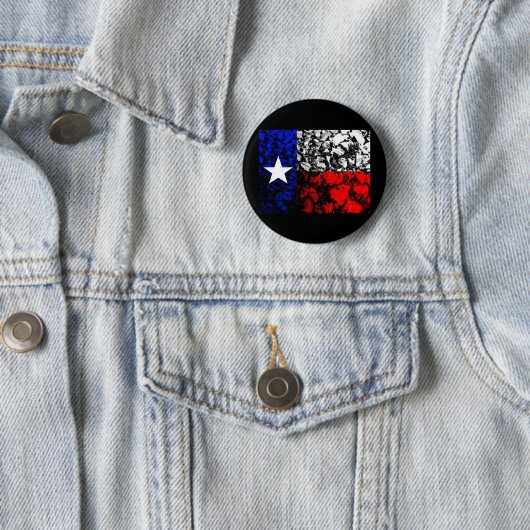 Texas Flag Ronde Button 5,7 Cm (In situ)