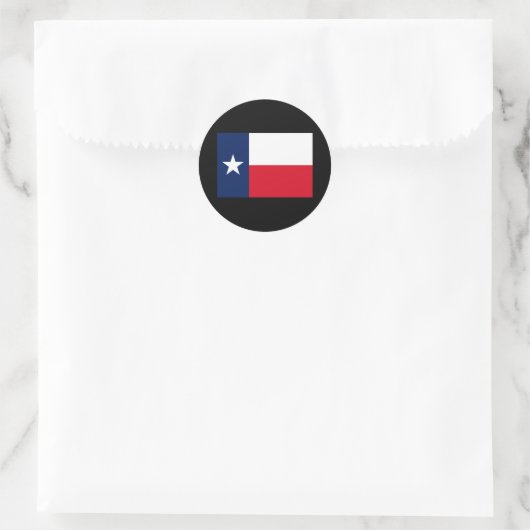 TEXAS FLAG RONDE STICKER (Tas)