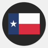 TEXAS FLAG RONDE STICKER (Voorkant)