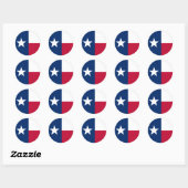 Texas Flag Ronde Sticker (Vel)