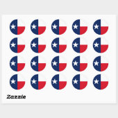 TEXAS FLAG RONDE STICKER (Vel)