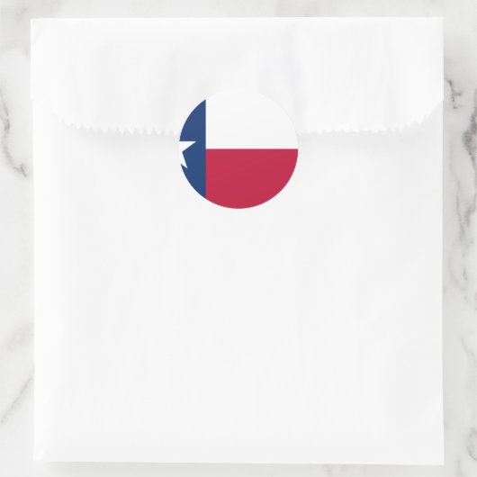 Texas Flag Ronde Sticker (Tas)