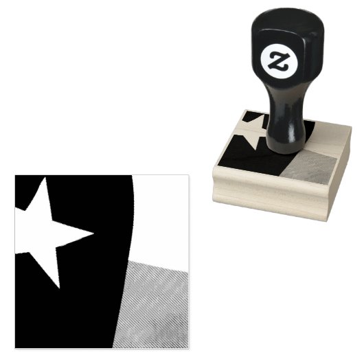 Texas Flag Rubber Stamp Rubberstempel (Gestempeld)