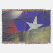 Texas Flag Rustic Lone Star USA Deken (Voorkant)