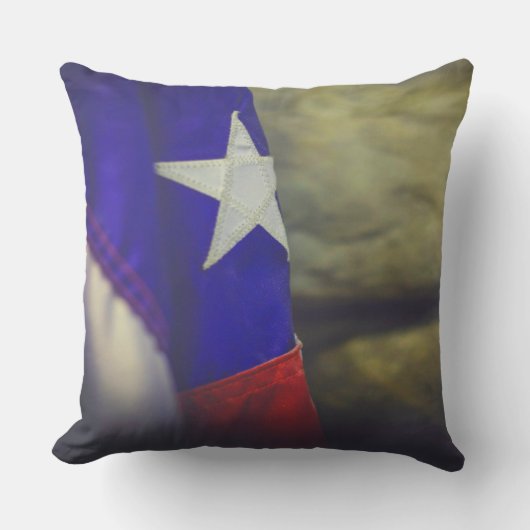 Texas Flag Rustic Lone Star USA Kussen (Voorkant)