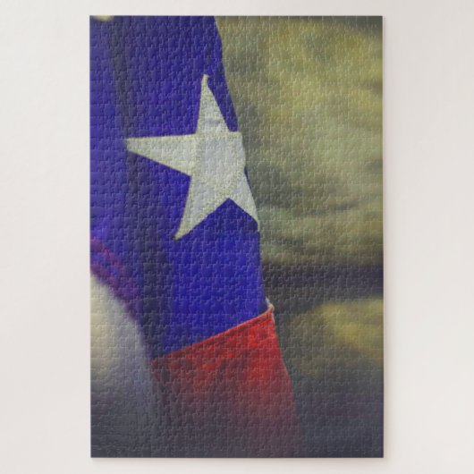 Texas Flag Rustic Lone Star USA Legpuzzel (Verticaal)
