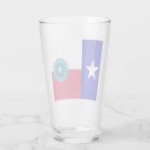 Texas flag-Seal Glas (Achterkant)