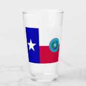 Texas flag-Seal Glas (Voorkant)