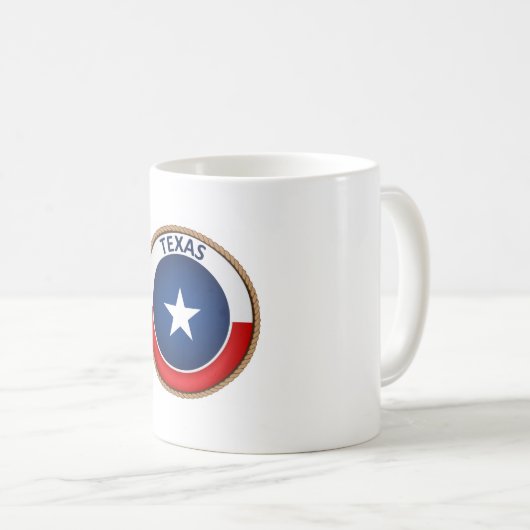 Texas Flag Seal Koffiemok (Voorkant rechts)