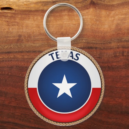 Texas Flag Seal Sleutelhanger (Voorkant)