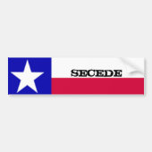 Texas Flag Secede Sticker (Voorkant)