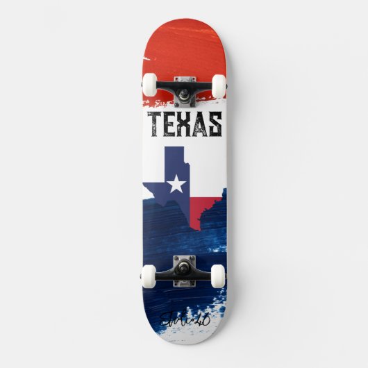 Texas Flag Skateboard (Voorkant)