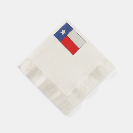 Texas Flag Sketch Servetten (Hoek)