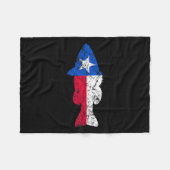 Texas Flag Smallmouth Byb Gevist Fleece Deken (Voorkant (Horizontaal))