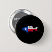 Texas Flag Smallmouth Byb Gevist Ronde Button 5,7 Cm (Voorkant /achterkant)
