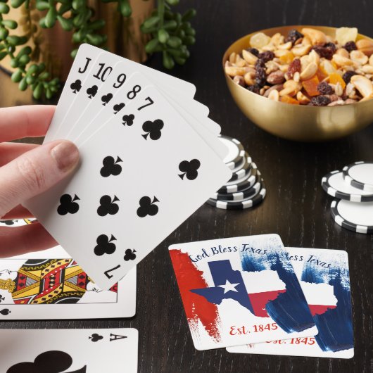 Texas Flag Spelling-kaarten Pokerkaarten (Insitu)