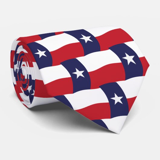 Texas Flag Stropdas (Opgerold)