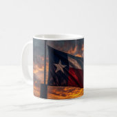 Texas Flag Sunset Mug - Patriotic Coffee Cup Koffiemok (Voorkant links)