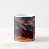 Texas Flag Sunset Mug - Patriotic Coffee Cup Koffiemok (Center)