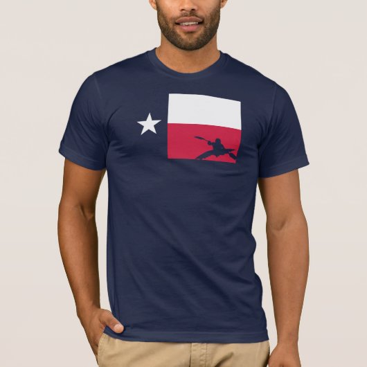 Texas Flag T-Shirt - Kayak (Voorkant)