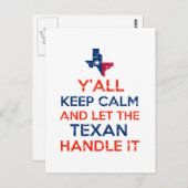 Texas Flag t - shirts Briefkaart (Voorkant / Achterkant)