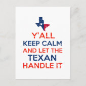 Texas Flag t - shirts Briefkaart (Voorkant)