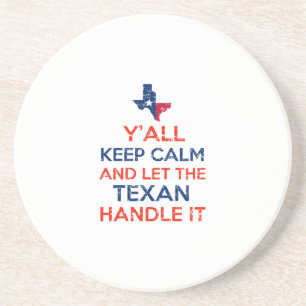Texas Flag t - shirts Zandsteen Onderzetter